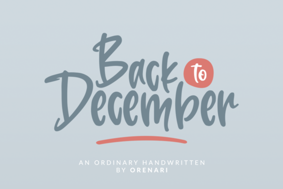 Back to December Font Brings Handwritten Charm to Handmade Products