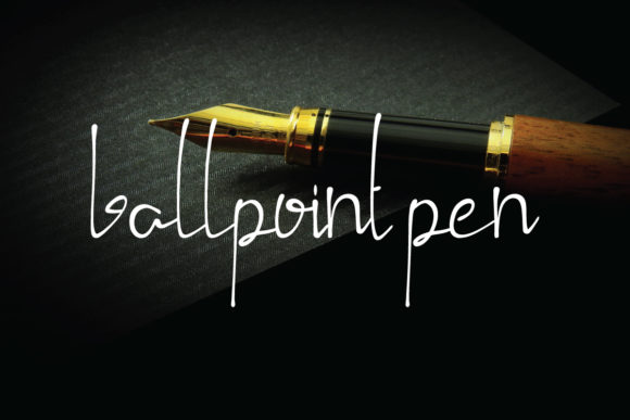 Ballpoint Pen Font: Handwritten Warmth for Editorial Design