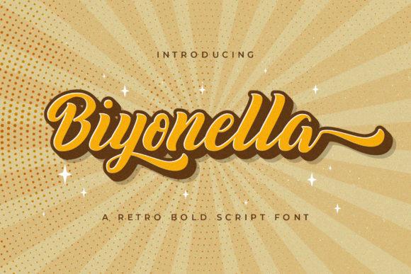 Biyonella Font: A Retro Script Typeface for Digital Branding