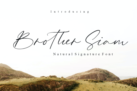 Brother Siam: A Handwritten Font for Small Business Branding
