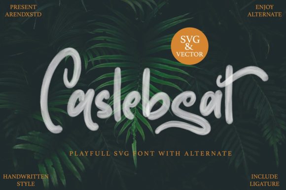 Caslebeat Font Review: Handwritten Brush Texture for Branding