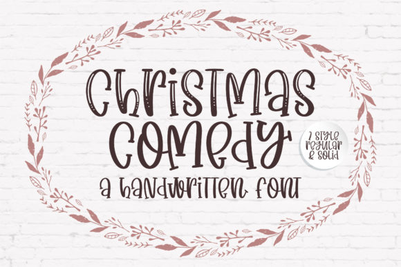 Christmas Comedy: A Playful Handwritten Font for Makers and Crafters