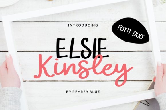 Elsie Kinsley Font Duo: Handwritten Charm for Crafters