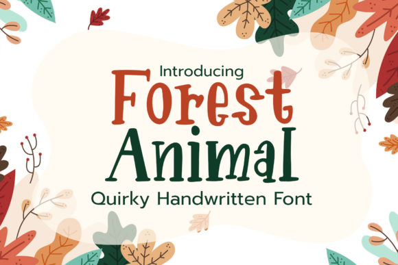 Forest Animal: A Handwritten Font for Small Business Branding
