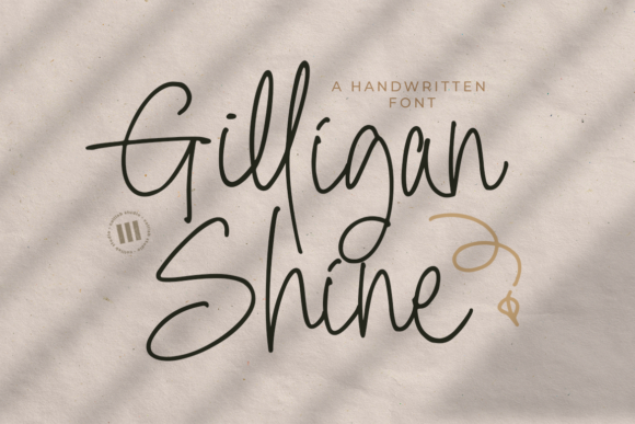 Gilligan Shine: A Handwritten Font for Editorial Elegance