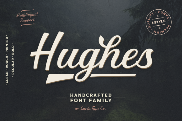 Hughes: A Classic Script Font for Dynamic Marketing