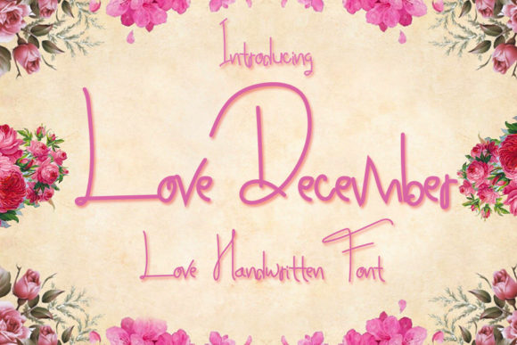 Love December: A Handwritten Font for Crafters and Makers
