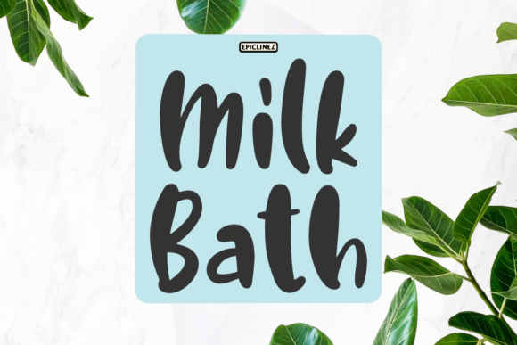 Milk Bath: A Handwritten Font for Digital Designers