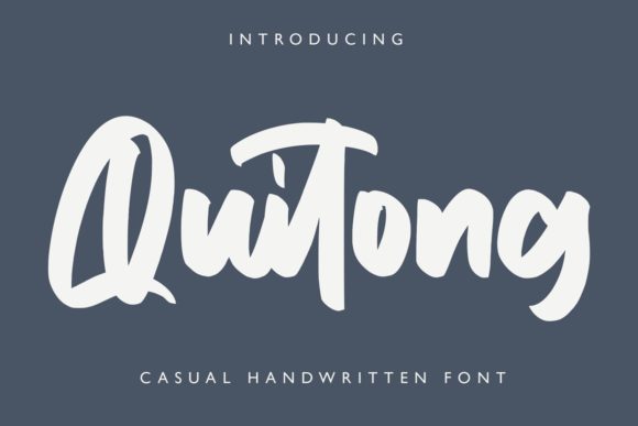 Quitong: A Script Amp Typeface That Feels Both Personal and Polished
