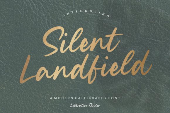 Silent Landfield: A Handwritten Typeface for Editorial Design