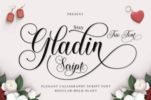 Stay Gladin: An Elegant Handwritten Font for Handmade Products