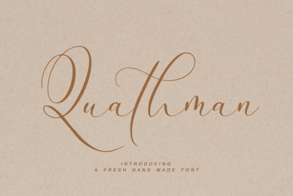 Why Quathman Is the Handwritten Font Your Small Business Branding Needs
